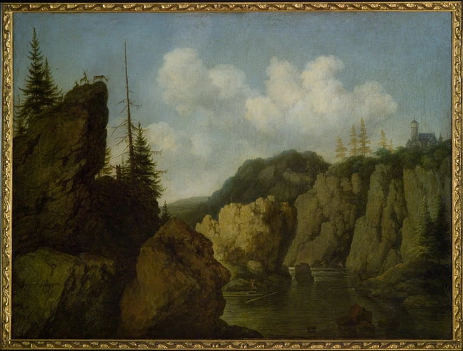 Paesaggio norvegese con un fiordo